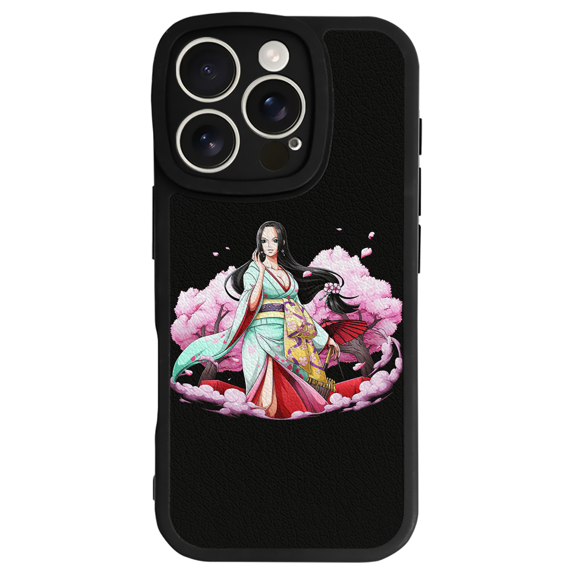 （画像用） ワンピース ボア・ハンコック ONE PIECE Boa·Hancock 【iPhone 16シリーズ対応】シリコンスマホケース（レザー調） 材質：シリコン
